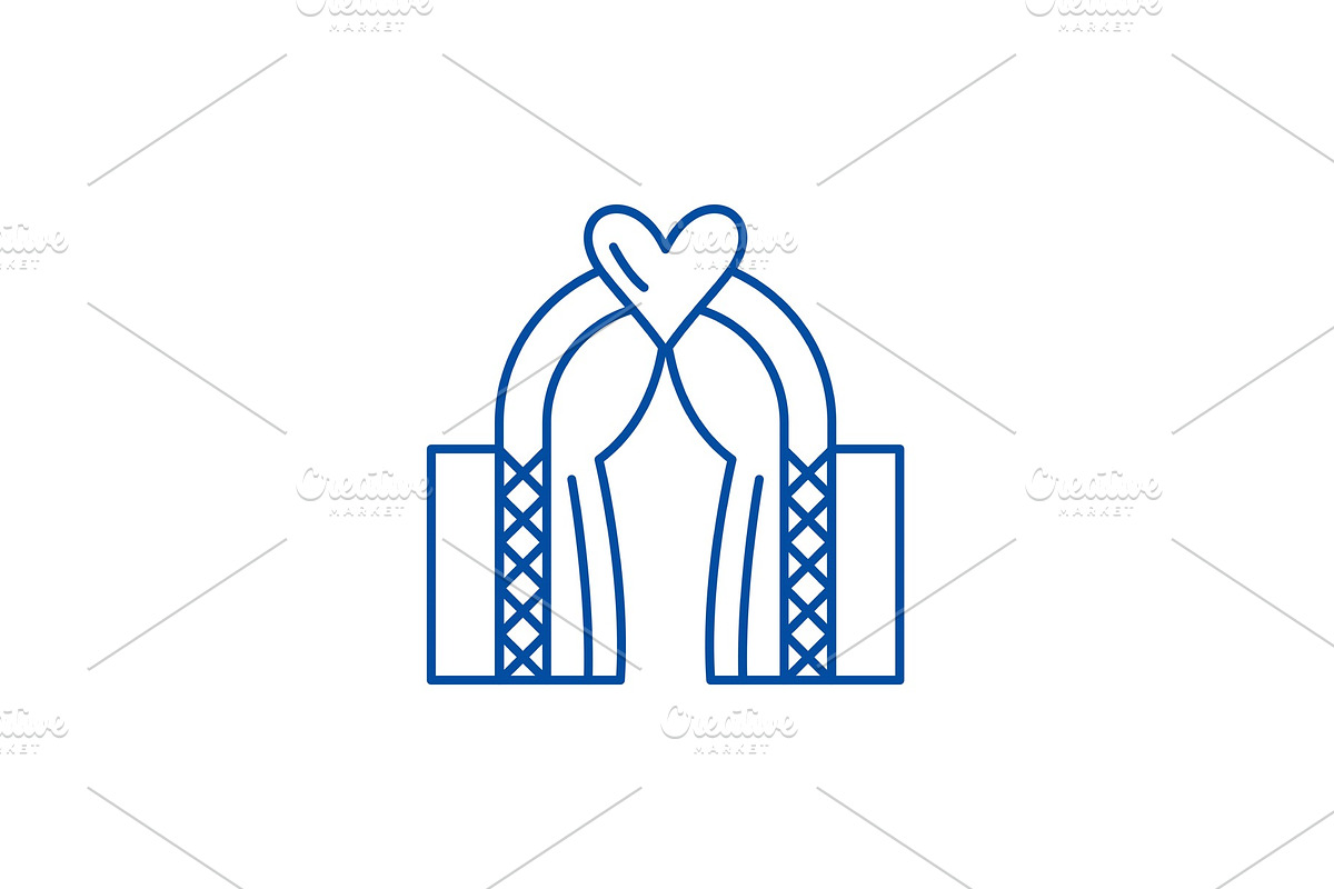 Wedding line icon concept. Wedding in Illustrations - product preview 8