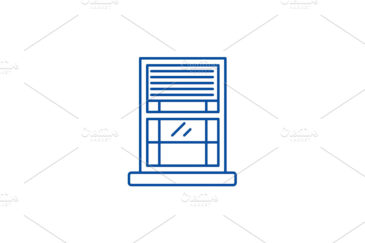 Window line icon concept. Window in Illustrations - product preview 8