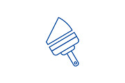 Window cleaning device line icon