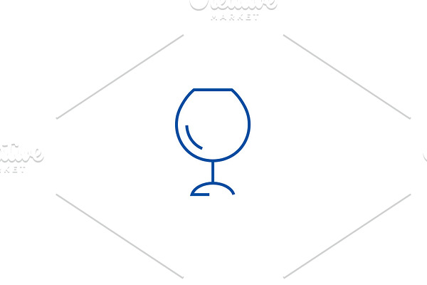 Wine glasses,alcochol line icon