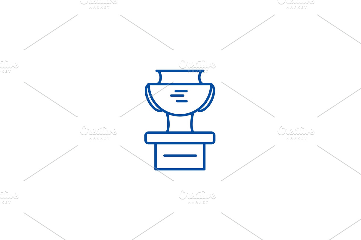 Winner cup line icon concept. Winner in Objects - product preview 8