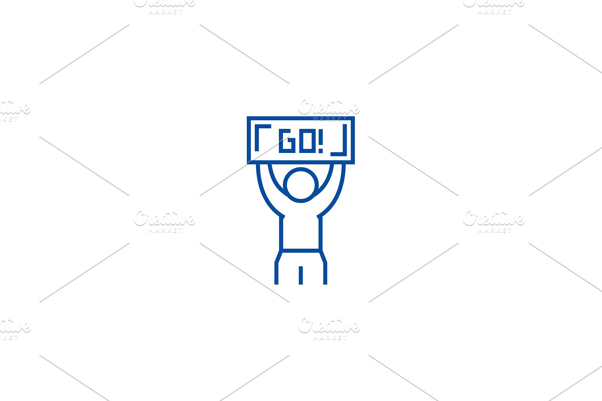 Winner, go line icon concept. Winner in Illustrations - product preview 8
