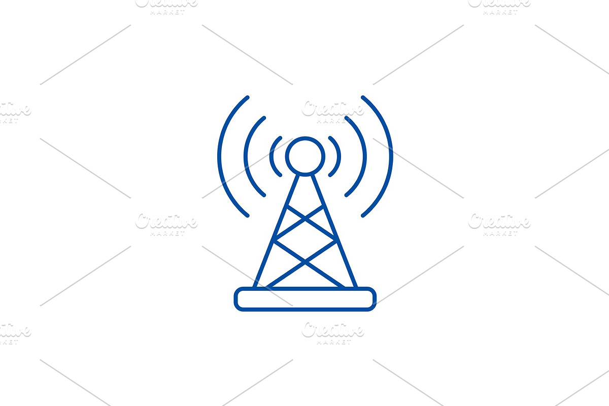 Wireless connection line icon in Illustrations - product preview 8