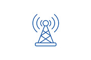 Wireless connection line icon