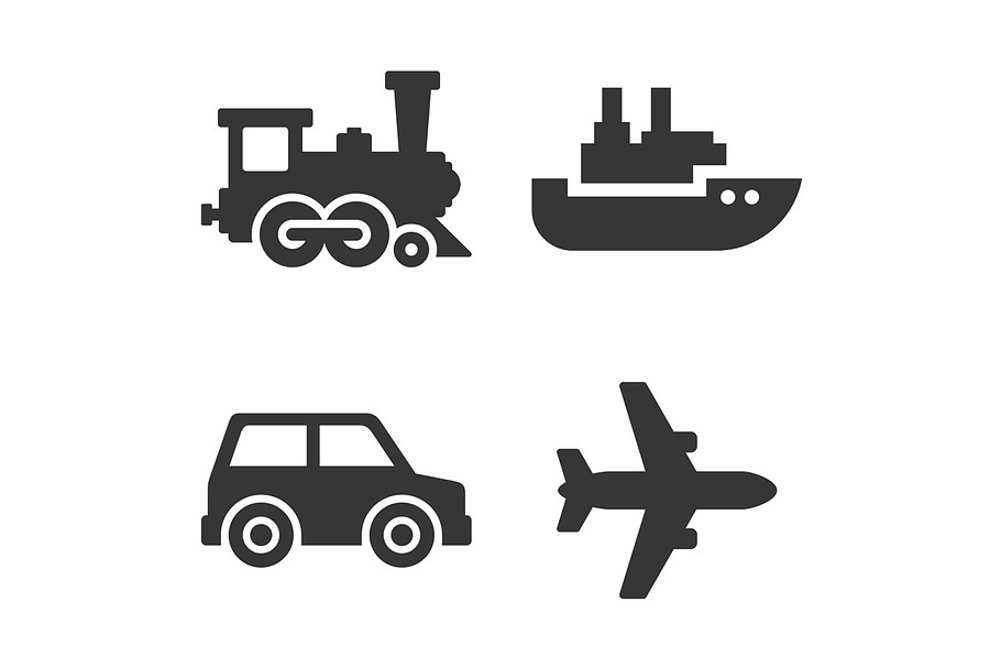 Transport Icons Set in Icons - product preview 8