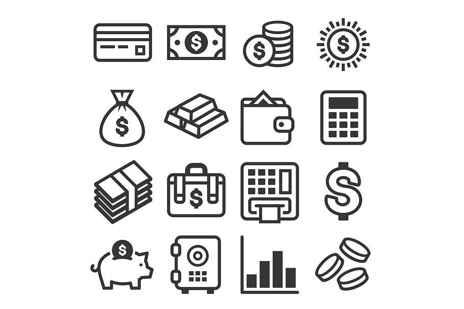 Money Icon Set in Icons - product preview 8