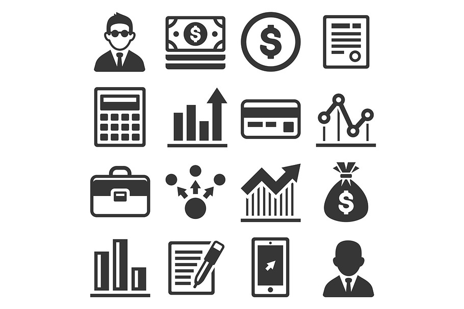 Business, Money and Management Icons in Icons - product preview 8