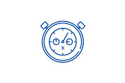 Working date line icon concept