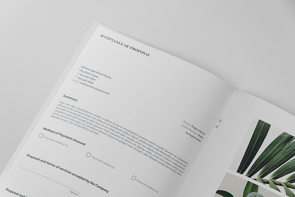 Project Proposal Contract & Invoice in Brochure Templates - product preview 4
