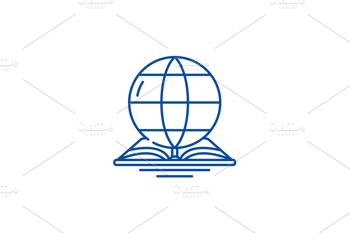 World law line icon concept. World in Objects - product preview 8