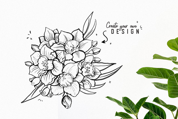 Spring Flowers in Illustrations - product preview 1