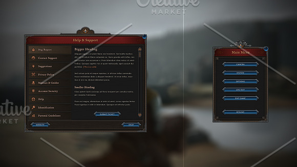 Mercenary - RPG User Interface in Graphics - product preview 6