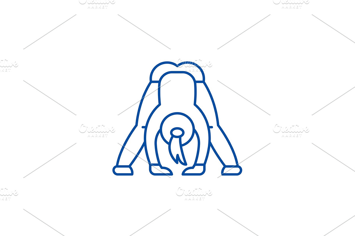 Yoga line icon concept. Yoga flat in Illustrations - product preview 8