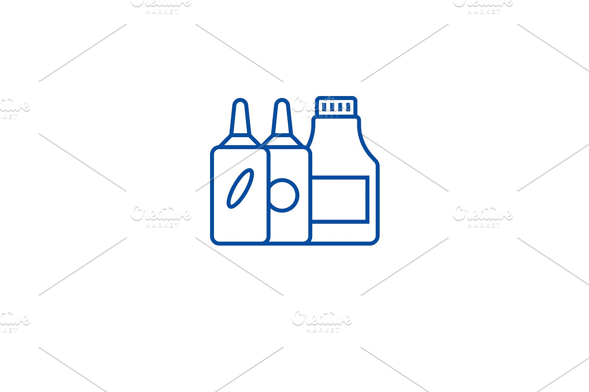 Yogurts line icon concept. Yogurts in Illustrations - product preview 8