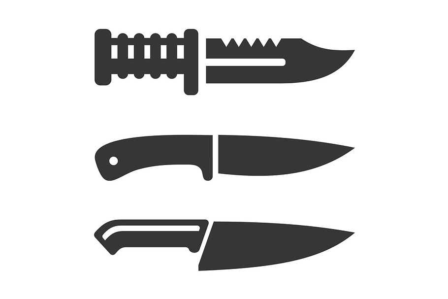 Knife Icons Set in Icons - product preview 8