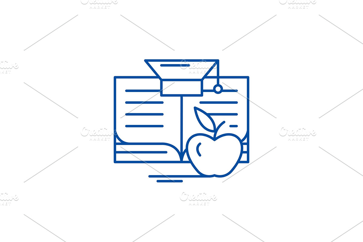 Knowledge learning line icon concept in Illustrations - product preview 8