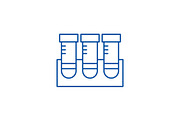 Lab research line icon concept. Lab