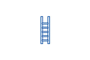 Ladder,stairs line icon concept