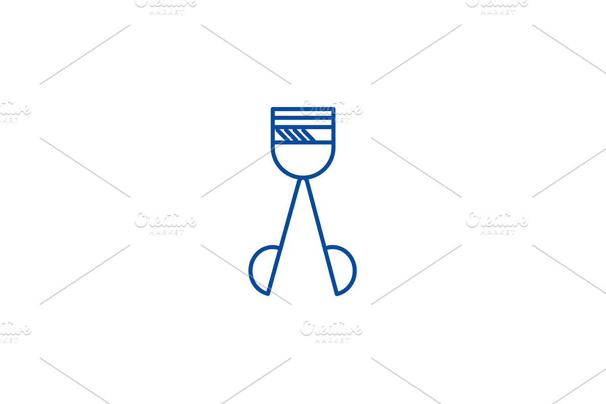 Lashes line icon concept. Lashes in Illustrations - product preview 8