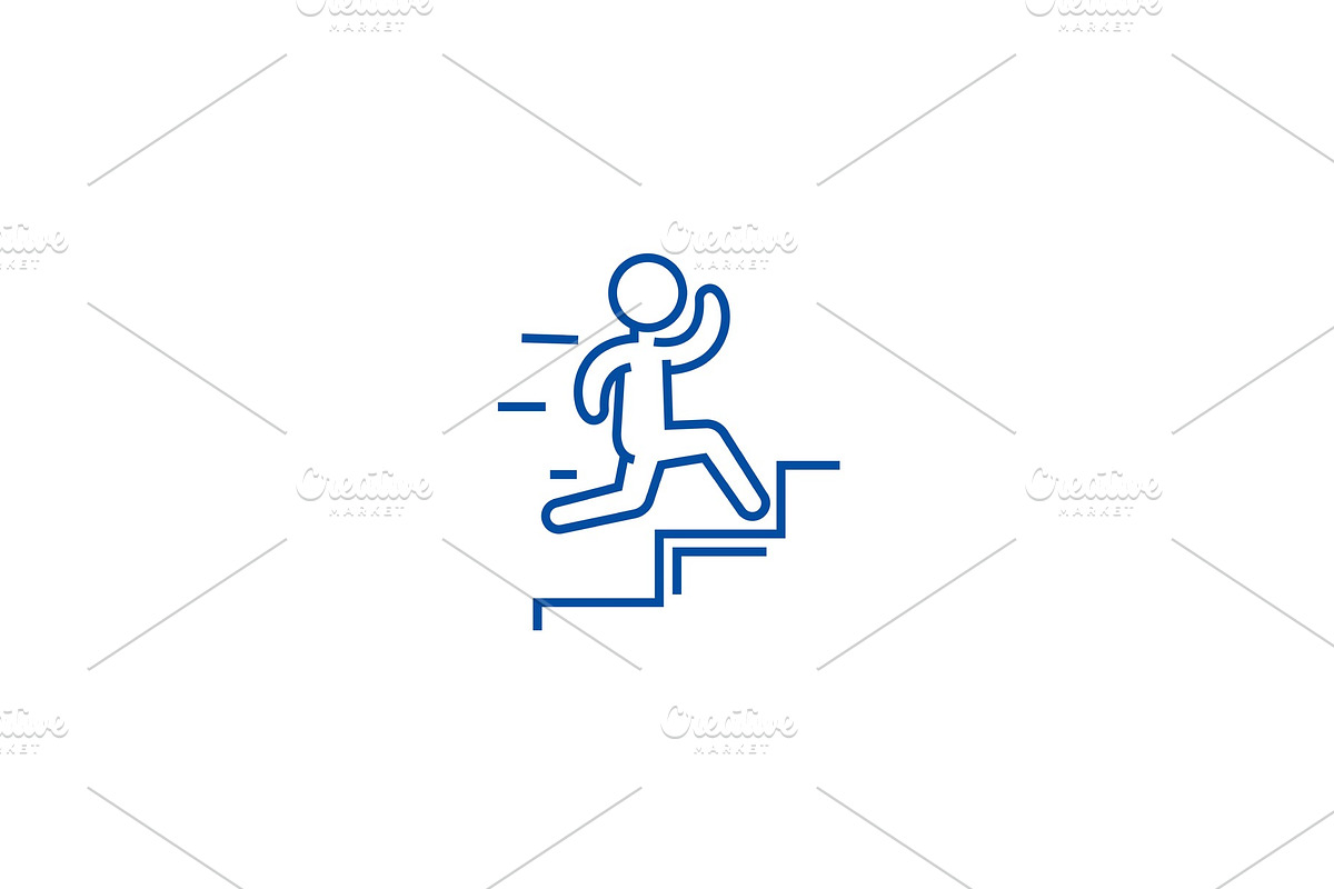 Leadership, growth line icon concept in Illustrations - product preview 8