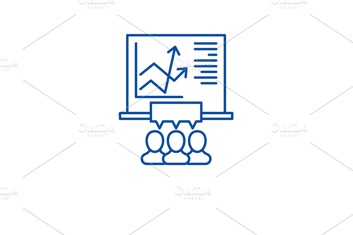 Learning business line icon concept in Illustrations - product preview 8
