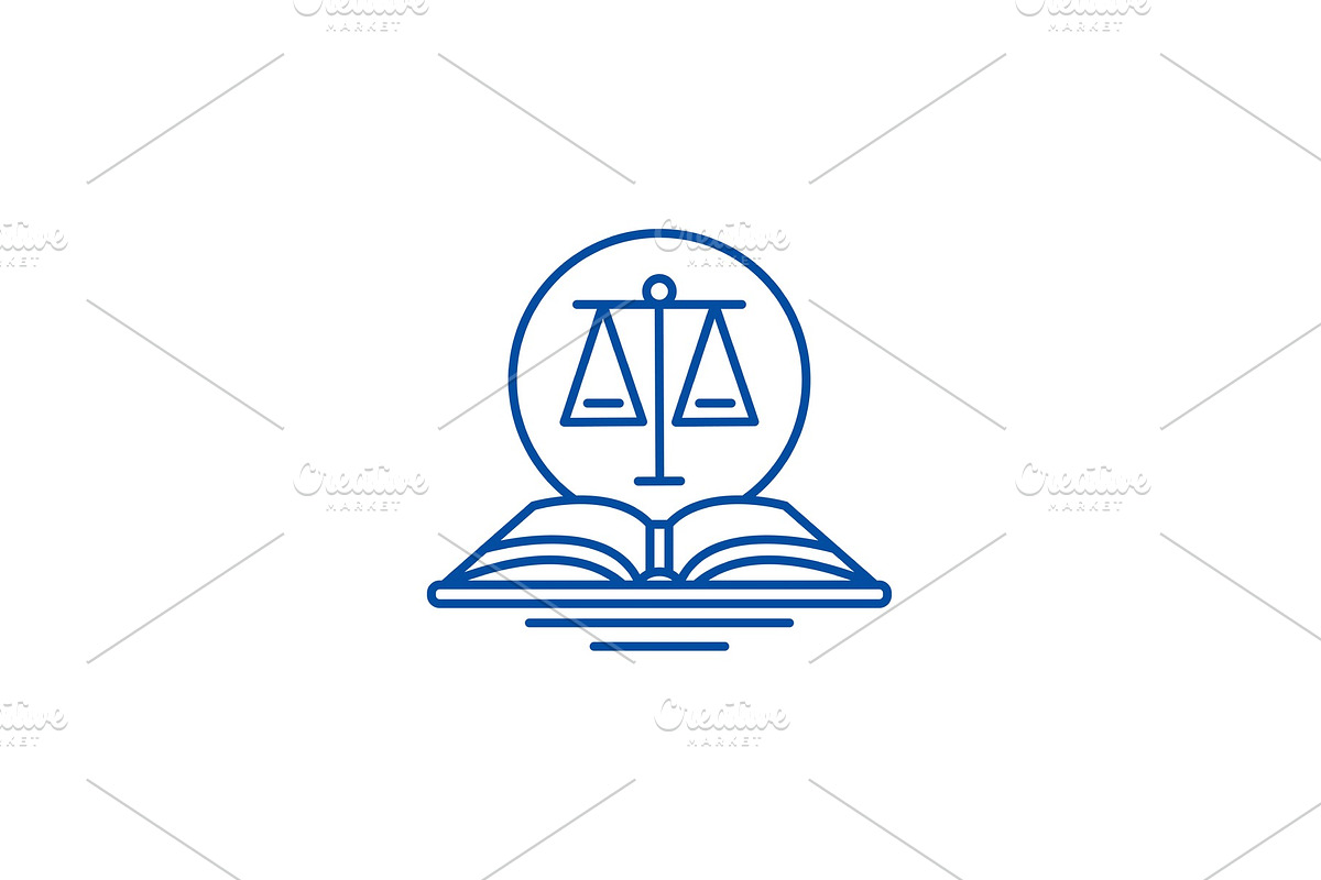 Legal code line icon concept. Legal in Illustrations - product preview 8