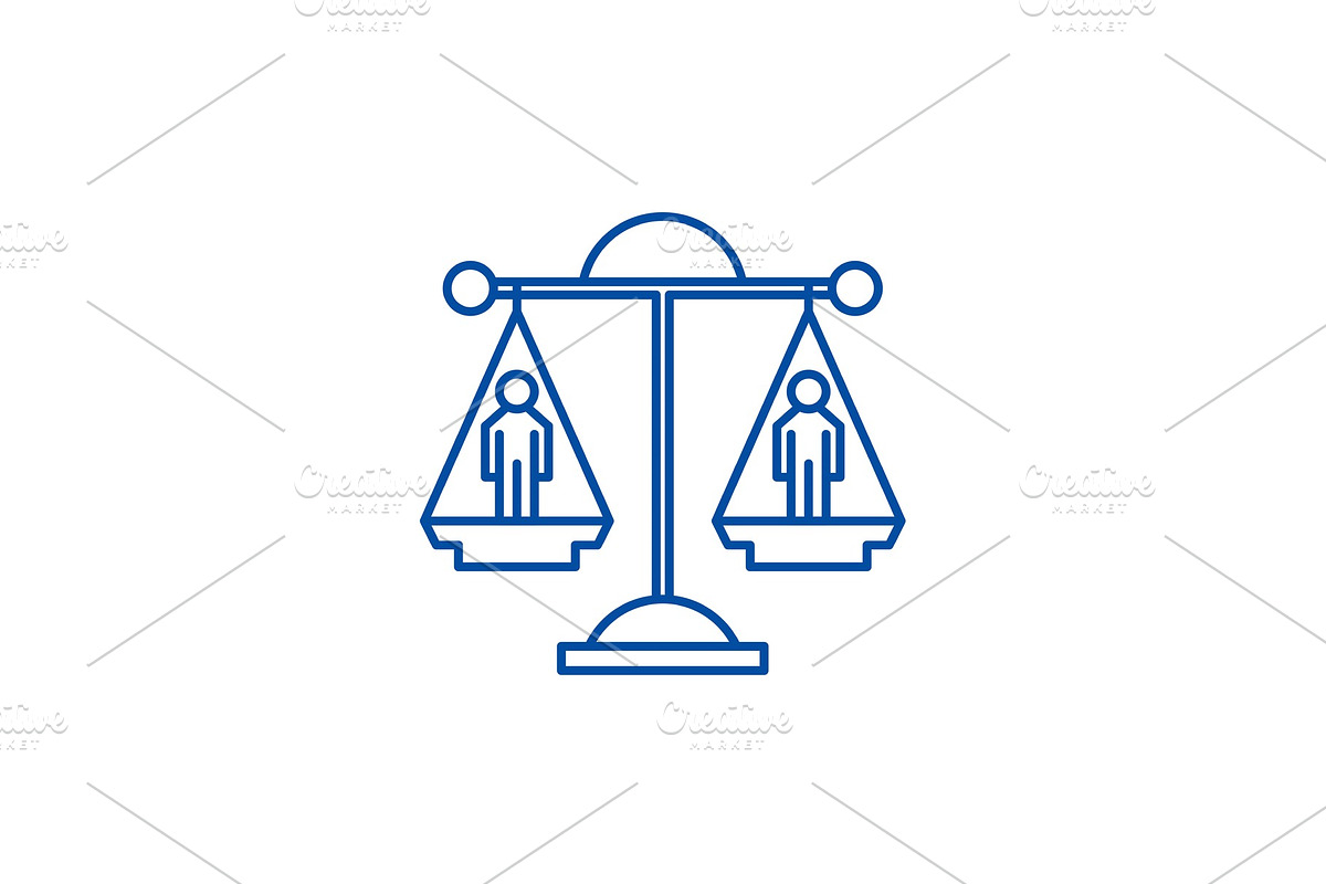 Legal decision line icon concept in Textures - product preview 8