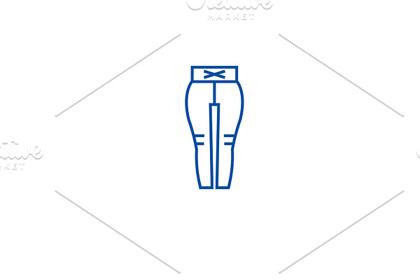Leggings line icon concept. Leggings