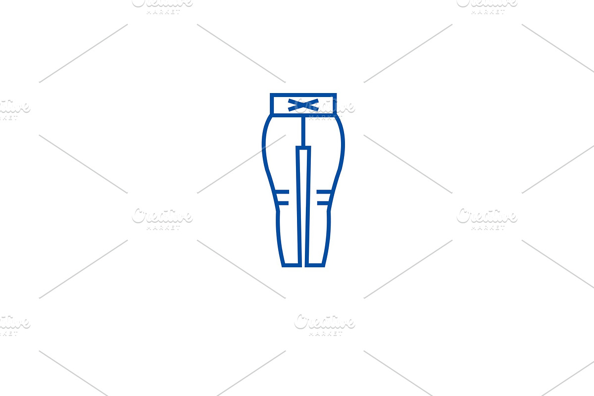 Leggings line icon concept. Leggings in Illustrations - product preview 8