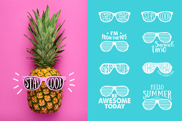 Stay Cool! 8 Hand Drawn Stickers in Logo Templates - product preview 6