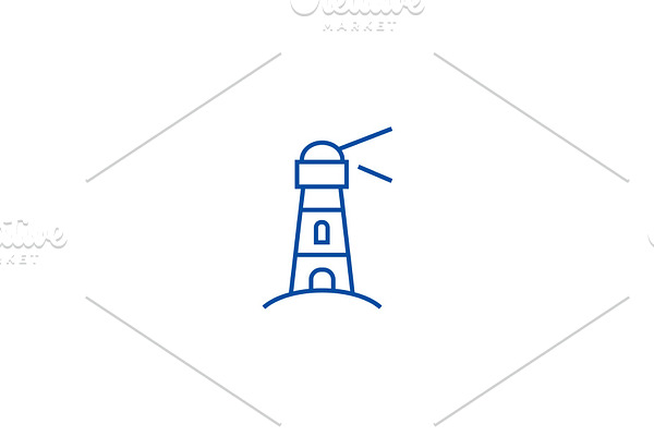 Lighthouse,nautical building line