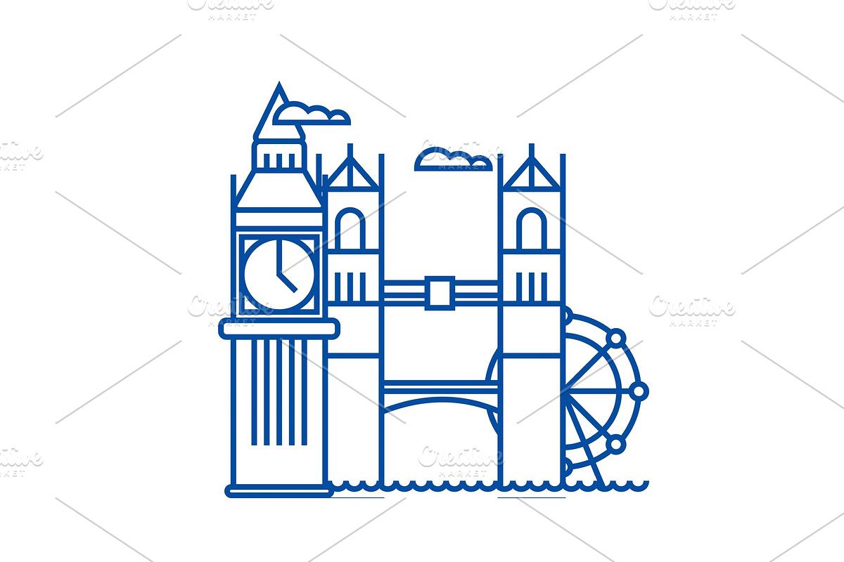 London line icon concept. London in Illustrations - product preview 8