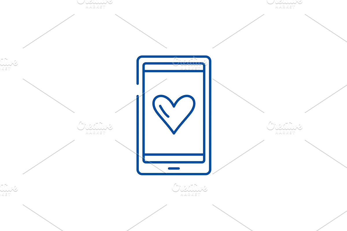 Love messages line icon concept in Illustrations - product preview 8