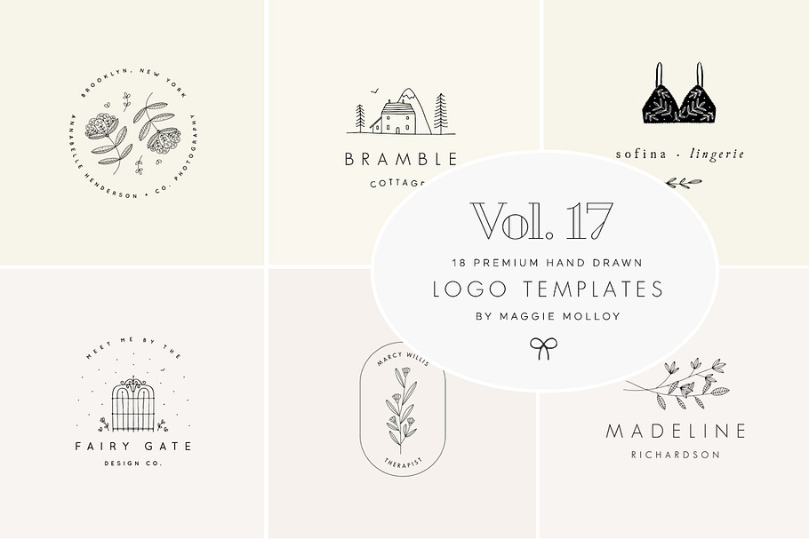 Feminine Premade Logo Bundle Vol. 17 in Logo Templates - product preview 8