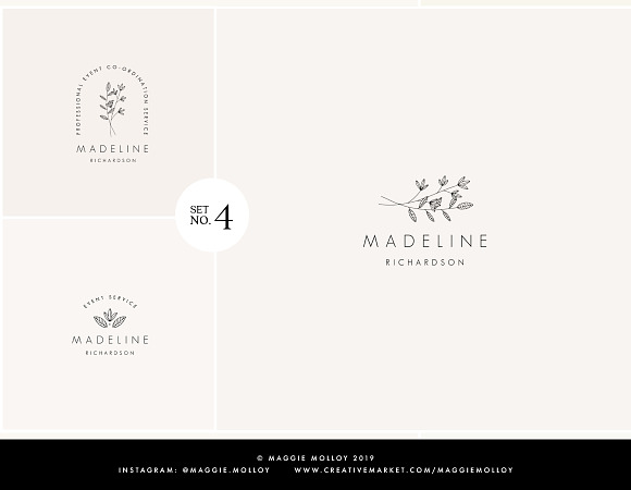 Feminine Premade Logo Bundle Vol. 17 in Logo Templates - product preview 6