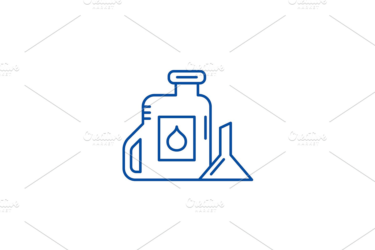 Machine oil line icon concept in Illustrations - product preview 8