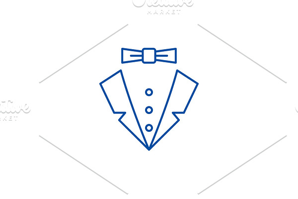 Male style line icon concept. Male