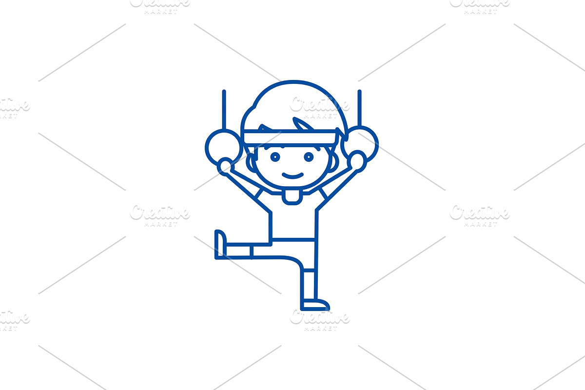 Man aerobics,workout,gymnastics in Illustrations - product preview 8