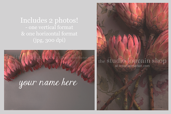 Styled Stock Photo-Copper Flower Duo in Product Mockups - product preview 1