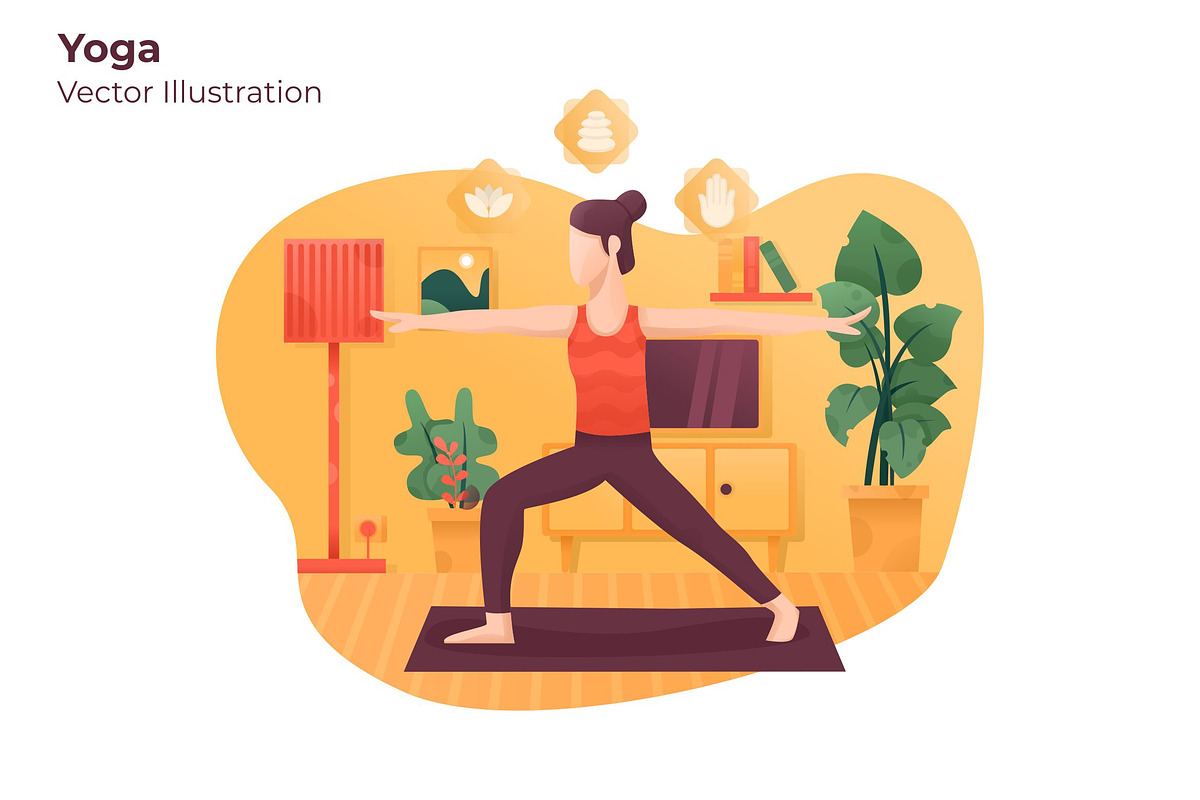 Yoga - Vector Illustration in Illustrations - product preview 8