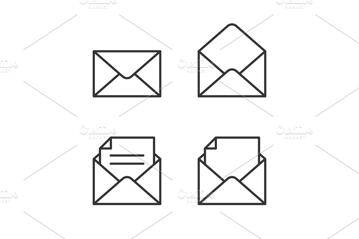 Mail icon set in Icons - product preview 8