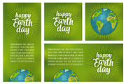 Happy Earth Day handwriting