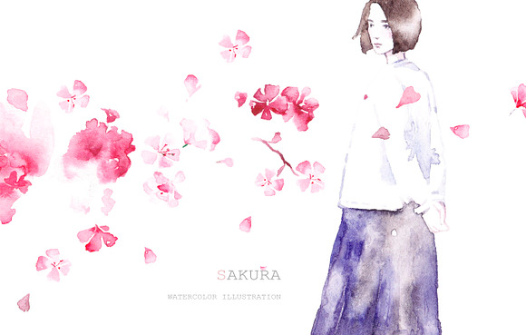 Sakura in Illustrations - product preview 5