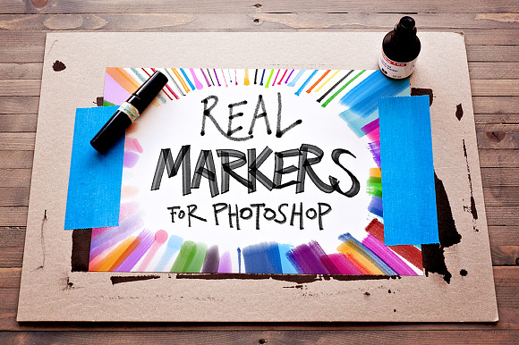 REAL MARKERS! REVISED! in Photoshop Brushes - product preview 3