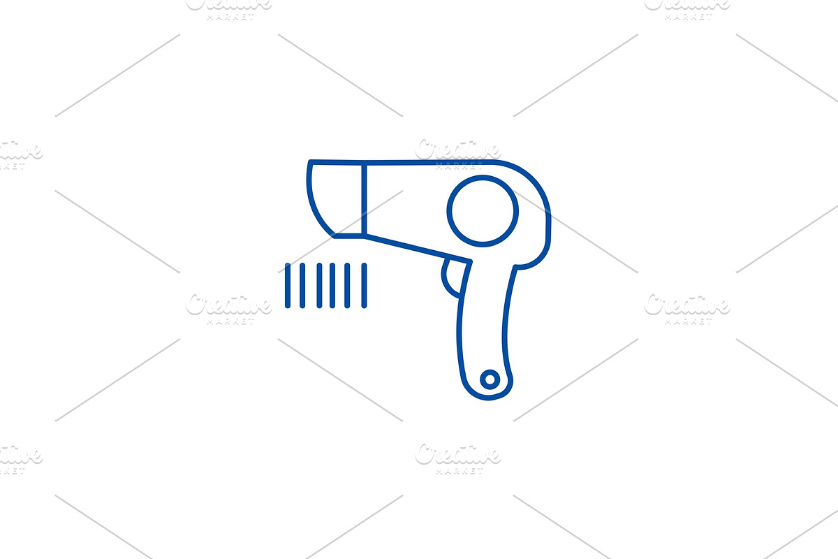 Fan sign line icon concept. Fan sign in Illustrations - product preview 8