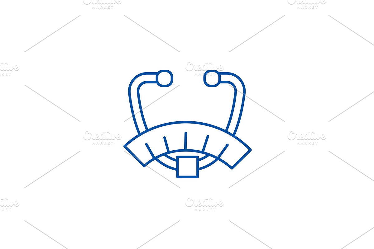Fat analyser line icon concept. Fat in Illustrations - product preview 8