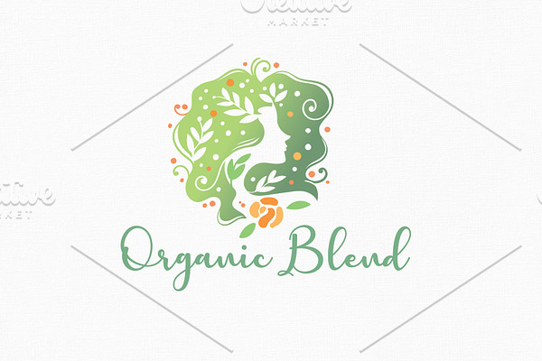 Organic Blend Logo Template