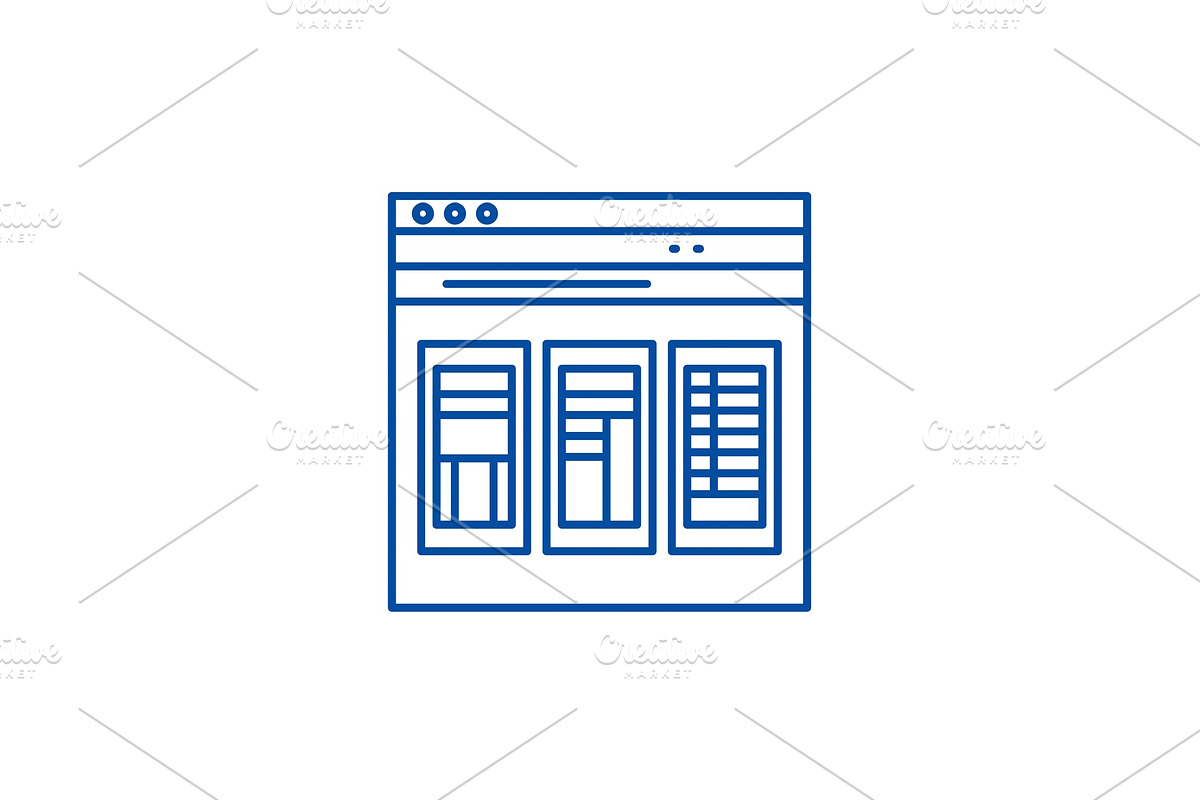 Financial statements line icon in Illustrations - product preview 8