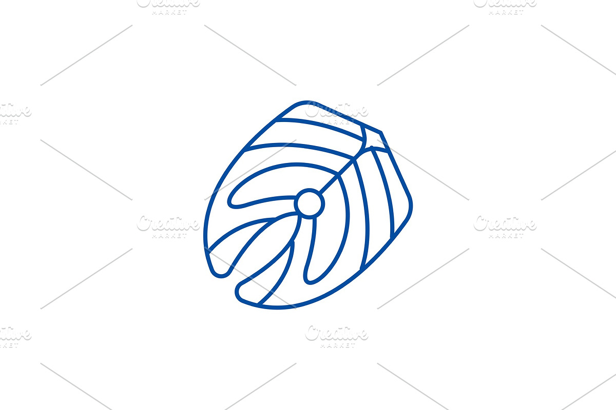 Fish fillet line icon concept. Fish in Illustrations - product preview 8