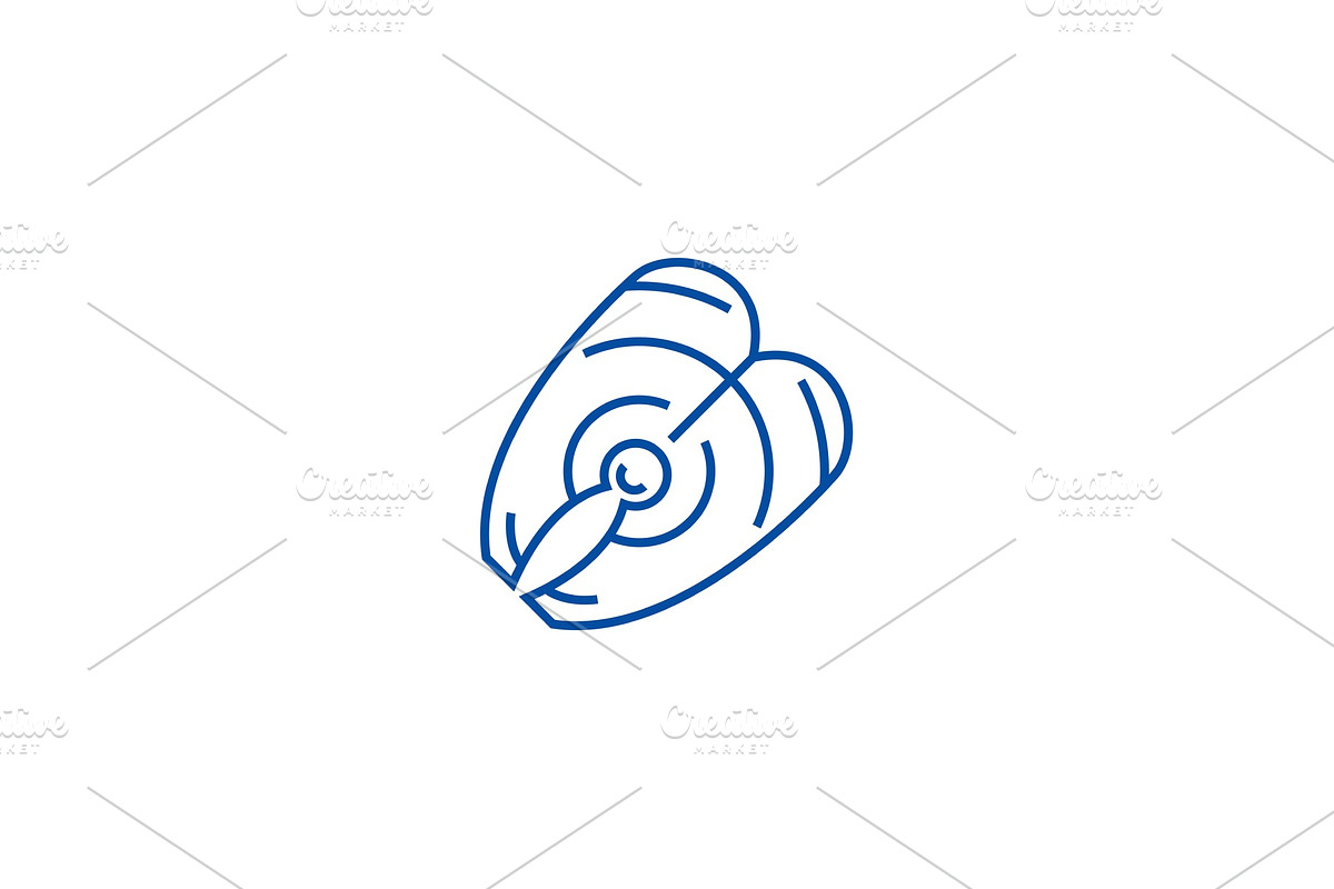 Fish steak line icon concept. Fish in Illustrations - product preview 8
